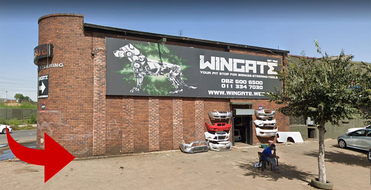 Wingate Motors map