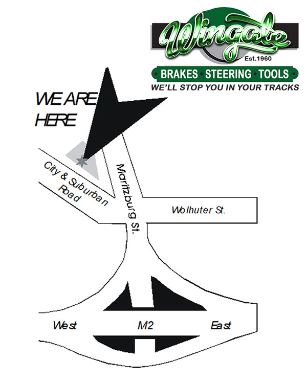 Wingate Motors map